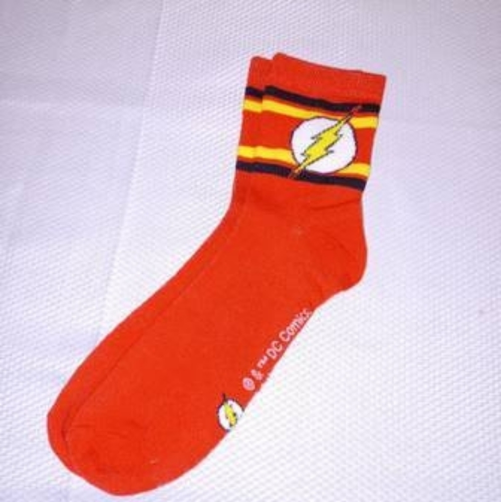 The Flash Socks 🔥 NEW Fit Size 6-12 🦸‍♂️ DC Comics